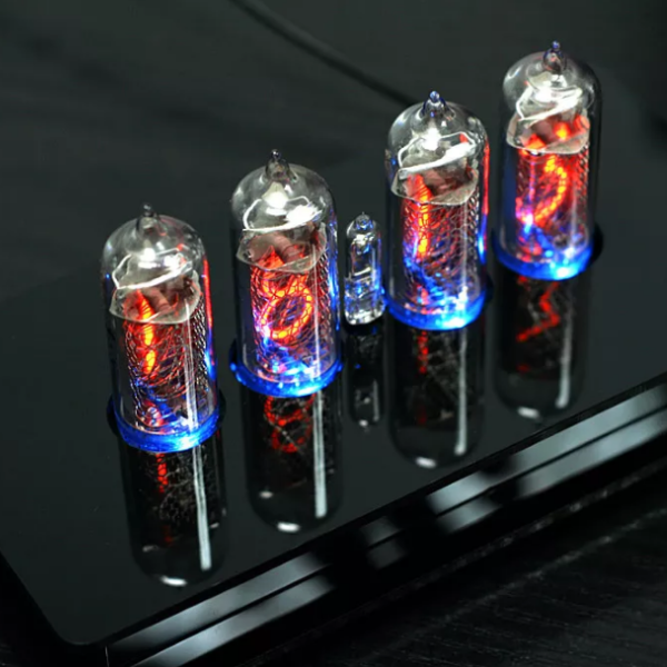 Nixie Tubes Clock with 4 pieces IN-14 tubes with RGB backlight Alarm and Chimes - Image 2