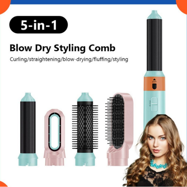 New Hair Dryer Multi Hair Styler 5 In 1 Curling Iron Hair - Image 2