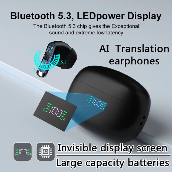 Auriculares Traductor De 144 Idiomas Traducción en Línea Lenguaje en Tiempo Real - Image 3