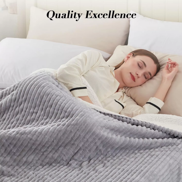 Westinghouse 62x84" Twin Electric Blanket Ultra Soft Silky Flannel In Light Grey - Image 4