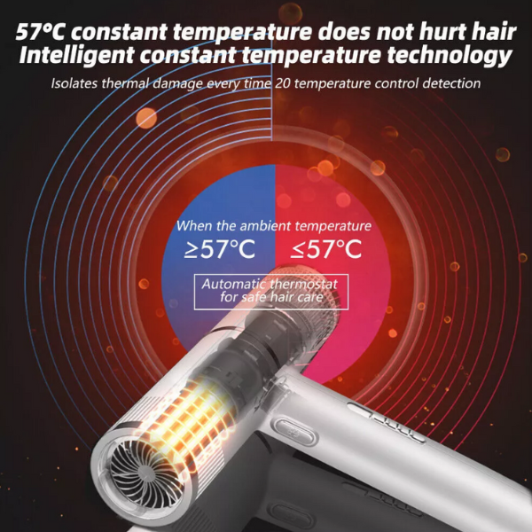 Professional Hair Dryer Blower 2500W Negative Ionic Blow Fan Styler Hair Dryer - Image 3