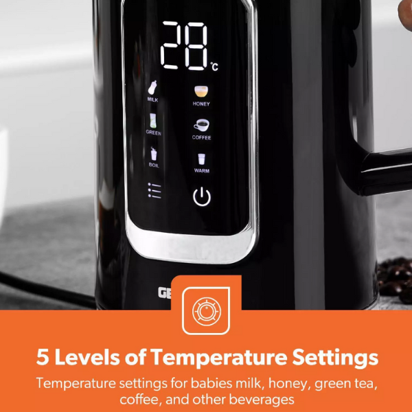 GEEPAS Digital Electric Kettle Cordless Jug Kettle Keep Warm 2200W 1.7L Black - Image 7