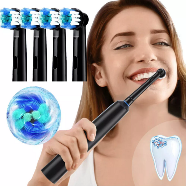 Toothbrush Electric Rechargeable Pro Rotating Brush W/ 4 Heads Timer Modes - Image 7