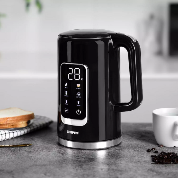 GEEPAS Digital Electric Kettle Cordless Jug Kettle Keep Warm 2200W 1.7L Black - Image 6